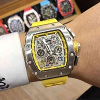 Regardez la montre-bracelet Designer Luxury Mens Watch Mécanique Authentique Richa Mils Sense avancée entièrement automatique du mouvement suisse lumineux imperméable de la mode