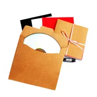 Hediye Sargısı 30/50 PCS Kraft Kağıt Torbalar Blu-Ray CD DVD Disk Koruyucu Kılıf Depolama Kılıfı Flep Benzersiz Zarflar Set