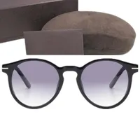 Qualità Desig Men 591t Round BigRim occhiali da sole Uv400 Lens Piatto puro Fullrim 51-20-145 Retro-Vintage per occhiali da prescrizione Fullset Origi Packing Case
