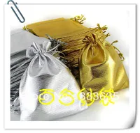 Venta al por mayor- 10x15cm 4x6 "100pcs Silver Organza Jewelry Bag Bag Bolsa de boda para Navidad