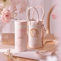 2022 Starbucks cup cherry blossom season chef Cherry Blossom stainless steel thermos water 200ml with bag4KXI