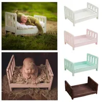 Don&Judy Newborn Posing Sofa Prop for Pography Wood Bed Newborn Baby Pography Props Po Studio Crib Prop for Po Shoot1232q