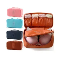 katlanabilir bagaj sıkıştırma torbaları paketleme küpler seyahat çantası taşınabilir depolama fermuarlı çantalar sütyen için