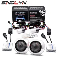 Other Lighting System Sinolyn Bi Xenon 8.0 Projector Lens 2.5 Inch Full Kit For Headlights H4 H7 Iris Lenses H1 HID Car Light Accessories Re