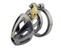 Cock Ring Pene Cage Dispositivo de castidad masculina Tortura Sexy juguetes para hombres Lock