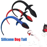Silicone Dog Tail Plug Anal Toys for Women Men Bdsm G-spot Massage Butt Fetish Sexy Slave Puppy Play Pet Role Pup Tails