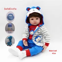 47 cm bambole giocattoli per bambini in silicone morbido vinile bebe rorne menino bambole giocattoli giocate regalo per bambini regalo lol q0910318d