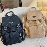 Fashion Nylon Backpack Mens Women Black Triangle Ruck Sack Designers Pack Womens Rucksack Handbag Purse Designers Bag Wallet Handbag 2207123