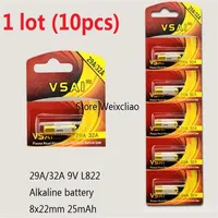 10pcs 1 lot 32A 29A 9V 32A9V 9V32A 29A9V 9V29A L822 dry alkaline battery 9 Volt Batteries Card VSAI 212c