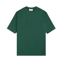Camisetas masculinas cy119# bordado de carta simples para homens e mulheres amantes Fashion Street Logo Joker Round Algodão de algodão curta Camiseta de manga curta