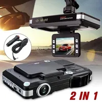 Cameras 720P G-Sensor Car DVR Recorder Camera 2.0inch LCD Display 2 IN 1 HD Dash Cam Radar Laser Speed Detector Driving Security243T