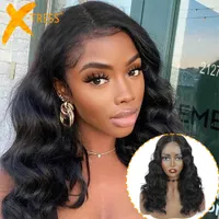 Costume Accessories Synthetic Lace Wigs For Black Women Loose Wave 18inches Middle Part Transparent Swiss Lace Soft Natural Wavy Hair Wig