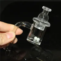 hookahs 25mm OD Opaque 4mm Bottom Smoking 14mm quartz banger nail 10mm 18mm male female for Dab Rig Glass Bong Bowl Pipes Adapter