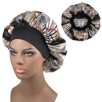 Banie / Casquettes du crâne Bonnet Satin Bonnet Bonnets imprimés pour les femmes Bons de bonnet de bonnet