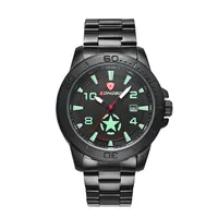 2020 Longbo Luxury Männer Armee Star Sport Sport Canvas Leder Quarz Uhren für Männer Freizeituhr einfache Uhr orologi da Uomo 80217276g