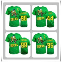 NWT 2019 Mighty Ducks Tees 96 Conway 99 Banks 44 리드 티셔츠 저렴한 하키 Tshirts 인쇄 로고 큰 키 큰 배너 Good Quanlity S2402