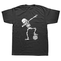 Dab Dabbing Skeleton Water Polo 수영 T 셔츠 그래픽면 스트리트웨어 짧은 소매 O- 넥하라 주쿠 티셔츠 남성