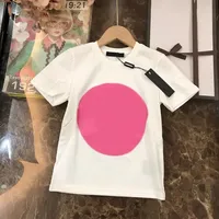 키즈 패션 티셔츠 2022 새로운 도착 짧은 소매 티 탑 소년 소녀 어린이 캐주얼 편지 인쇄 패턴 티셔츠 풀버 336j