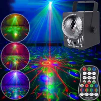 Laserbelysningsprojektor Färgglada 60 mönster med RGB Galaxy LED Ripple Wave Light System för Party DJ Stage Disco Music Show Bar292U