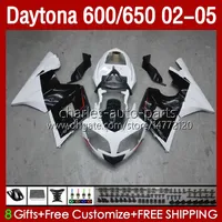 OEM Bodywork For Daytona 650 600 CC 600CC 650CC 02 03 04 05 Bodys 132No.27 Daytona650 Daytona-600 2002-2005 Daytona600 2002 2003 2004 2005 Fairings Kit white black blk