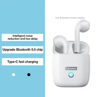Epacket Lenovo LP50 Bluetooth Kulaklık Kulaklık BT5.0 Kablosuz Kulaklık 300mAh Şarj Taşıma Case2485231U