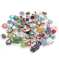 Vocheng Noosa Snap Button DIY Clearance Sale Mix Clasps & Hooks Sales 50pcs/100pcs/200pcs/500pcs/bag Random Choice18mm Ginger Jewelry