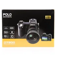 Polo D7200 Câmera Digital 33MP Full HD1080P 24X Zoom Ótico Auto Focus Profissional Camcorder255h