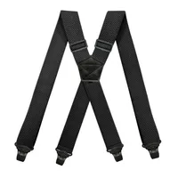 Wytrzymałe szelki pracy dla mężczyzn o szerokości 38 cm Xback z 4 plastikowymi klamrami chwytaków Regulowane sprężyste spodnie Braces Braces 220526