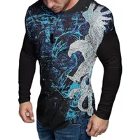 Wolf Tiger Eagle Pattern T Shirt 3d Al aire libre al aire libre Streetwear Streetwear Casual Vacation Gifts Full Manga Hombres Ropa