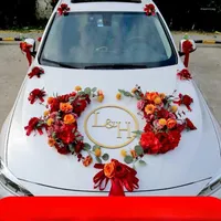 Flores decorativas coronas de decoración de la boda Mori Tocado del tocado de flores del automóvil principal