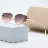 3023 Óculos de sol polarizados Designer feminino 2022 Marca de luxo Polaroid de alta definição lentes de vidro endurecidas lentes voadoras de óculos de sol