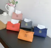 Mode Leder Tissues Box Luxus Designer Tissue Boxen Klassische Marke Hochqualität