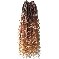Ocean Wave Braiding Hair Extension Crochet Braids Synthetic Hair Hawaii Afro Curl