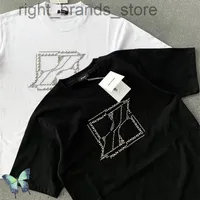 New Design Hipster Metal Beads Chain Decorate Men Women T-Shirt W220806