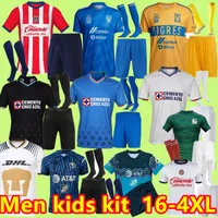 Vuxna barn kit Liga MX 21 22 23 Club America Soccer Jerseys Leon Tredje 2021 2022 2023 Mexico Leon Tijuana Tigres Unam Chivas Guadalajara Cruz Azul Football Shirts
