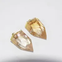 Collane a ciondolo Gioielli moda Gioielli Crystal Crystal Natural Crystal Gold Women 2022 Big Citrini Punto di pietra Collane