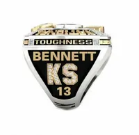 Nyaste mästerskapsserie smycken 2021-2022 Georgia Bulldogs Championship Ring with Wood Display Box Souvenir Men Fan Gift