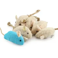 6 шт. Mix Pet Toy Toy Catnip Mice Cats Toys Fun Plush Mouse Cat Toy для котенка