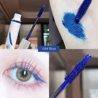 4 Color Thick Mascara Curling Lengthening Eye Lashe Waterproof Long-lasting Blue Pink Brown Fast Dry Mascara Eyes Makeup 1704