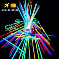 Suministros de fiestas Fluorescencia Ligera Glow Sticks Pulseras Collares Neón para Bode Glow Stick Colorido