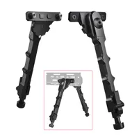 Tactical Accessories V9 Bipod Bolt Action Split Foldable Bipod For M-Lok System Rail With 5 Positions Adjustment M4 AR15 Rifle Hunting Aluminum Alloy