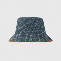 2022 Kapebolowe czapki z kapeluszami Baseball Montaż czapki ikona hat beżowe podwójne litery niebieskie dżinsowe męskie czapka casquettes fisherman cap z pudełkiem 576371 #gbk-01