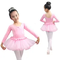 مرحلة ارتداء فتاة الباليه لباس للأطفال توتو رقص الملابس تنورة رقص باليت رقص الوردي ممارسة زي دانتيل راقصة الرقص