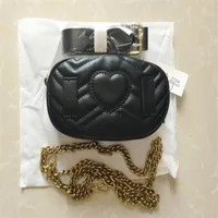 고품질 Marmont 핸드백 여성 허리 가방 디자이너 Marmont Waist Bag Fanny Packs Lady 's Belt Bags 여자 유명한 CH254T