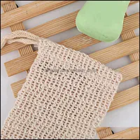 Other Bath Toilet Supplies Home Garden Mesh Soap Saver Pouches Holder For Shower Foaming Natural Bag Sisal Rra2178 Drop Delivery 2021 Kbop