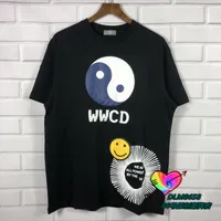 Men's T-Shirts CPFM T-shirt W.W.C.D. Tee Men Women High Quality Taiji Energy Graphic Logo Print Music Tour Short Sleeve Hip Hop TopsMen's