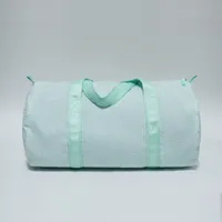 Mint Kids Seersucker Duffel Bag Bag Child Light Weight Undize Voride Facs for Sleepovers Camping Ballet Case Dom1061494