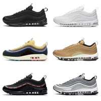 2022 Classic 97 Sean Wotherspoon 97s Mens Running Shoes Vapores Triple White Black Golf NRG Lucky And Good MSCHF X INRI Jesus Celestial Men Women Trainer Sneakers X01