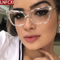 LNFCXI نساء الساقين المعادن مصممة العلامة التجارية النظارات النظرية الأسيتات البصرية لأقسام نظارات الأزياء أنماط الأزياء 220526