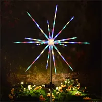 Solar Starburst Firework Light IP65 Waterproof String Light 8 Modes 112 LED Lawn Lamp Garden/Pathway/Street/Yard Landscape Light
